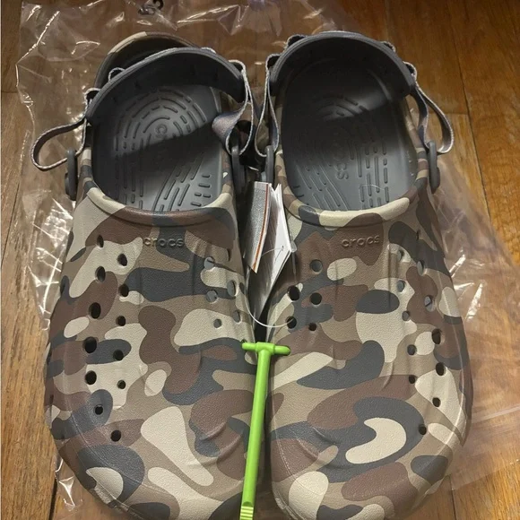 CROCS Shoes Crocs Echo Camo Redux Clog Charcoal New In Bag Mens Size 1 Poshmark
